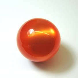 Polaris-Perle glanz 14mm orange